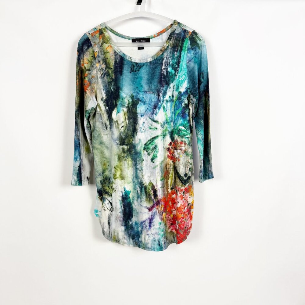 Karen Kane Colorful Painting Top Tunic - S